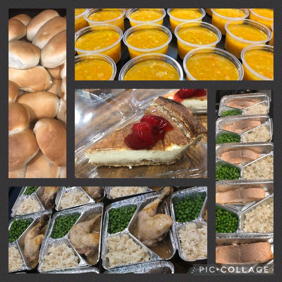 Meals prepared for people in the community