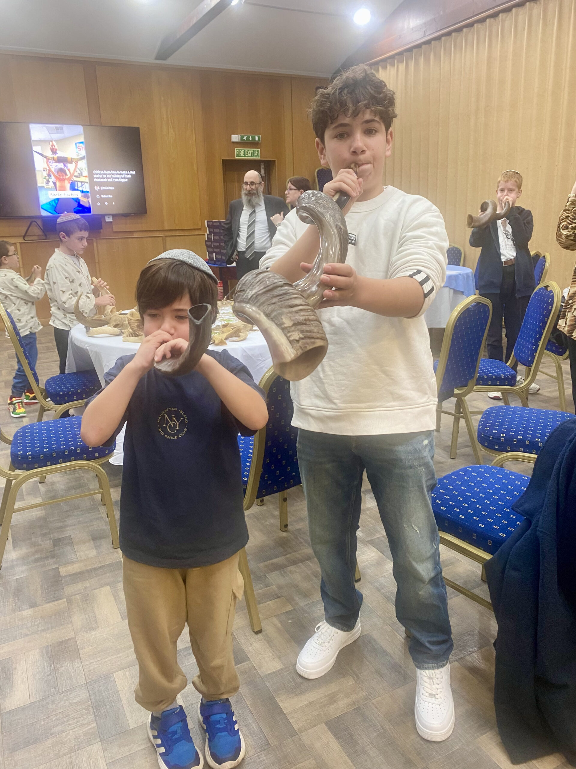 Children taking part in Jewish life at Solihull Shul
